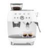 Smeg EGF03WHUK 50S Style Retro EGF03 Bean-To-Cup Espresso Coffee Machine - White