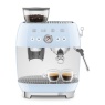 Smeg EGF03Pbuk 50S Style Retro EGF03 Bean-To-Cup Espresso Coffee Machine - Pastel Blue