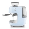 Smeg EGF03Pbuk 50S Style Retro EGF03 Bean-To-Cup Espresso Coffee Machine - Pastel Blue