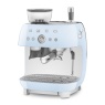 Smeg EGF03Pbuk 50S Style Retro EGF03 Bean-To-Cup Espresso Coffee Machine - Pastel Blue