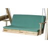 Zest Garden 2 Seater Seat Pad with Back - Green