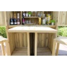 Zest Garden Bar & 2 Stool Set - Natural