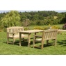 Zest Zest Garden Emily Wooden Table & 2 Bench Set