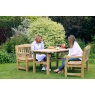 Zest Zest Garden Emily Wooden Table & 2 Bench Set