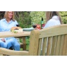 Zest Zest Garden Emily Wooden Table & 2 Bench Set