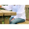 Zest Zest Garden Emily Wooden Table & 2 Bench Set