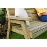 Zest Zest Garden Freya 3 Seater Wooden Bench