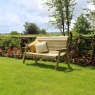 Zest Zest Garden Freya 3 Seater Wooden Bench