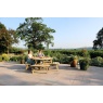 Zest Zest Garden Rose Wooden Round 8 Seater Picnic Table