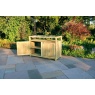 Zest Garden Terazza Wooden Outdoor Kitchen - Double Unit