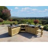 Zest Garden Terazza Wooden Outdoor Kitchen - Side Table