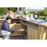 Zest Garden Terazza Wooden Outdoor Kitchen Set