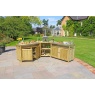 Zest Garden Terazza Wooden Outdoor Kitchen Set