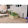 Zest Garden Wooden Square Sleeper Raised Bed