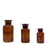 Apotheca Jar Set Of 3 - Brown