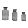 Apotheca Jar Set Of 3 - Smoke