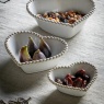 Beaded Heart Bowls Set Of 3