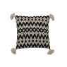 Downtown Tufted Square Filled Cushion - Black/Cream
