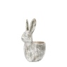 Bunny Large Pot - Distressed White