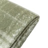 Downtown Check Faux Mohair Throw - Olive