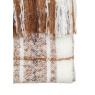 Check Faux Mohair Throw - Tan