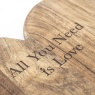 Emotive Heart Large Chopping Board - Natural