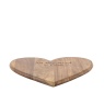 Emotive Heart Large Chopping Board - Natural