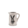 Downtown Hare Medium Pitcher Vase - Distressed