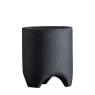 Downtown Jax Medium Textured Planter - Black