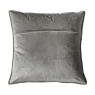 Downtown Meto Velvet Oxford Filled Cushion - Silver