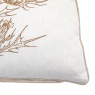 Downtown Natural Thistle Filled Embroidered Cushion