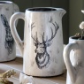 Stag Large Pitcher Vase - Distressed