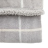 Downtown Window Payne Luxurious Sherpa Throw 152x177cm - Grey