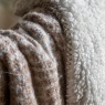 Downtown Woven Faux Mohair Sherpa Throw 160x130cm - Natural