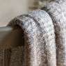 Downtown Woven Faux Mohair Sherpa Throw 160x130cm - Natural