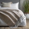 Downtown Woven Wrapped Tassel Throw 130x170cm - Natural/Cream