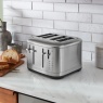 KitchenAid 5KMT4109BSX Manual Control 4 Slice Toaster - Stainless Steel