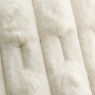 Bianca Carved Faux Fur Filled Cushion 50cm - Cream