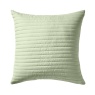 Bianca Quilted Lines Filled Cushion 55cm - Sage