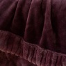 Catherine Lansfield Velvet & Faux Fur Throw 150x200cm - Plum