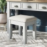 Downtown Hexham Painted Grey Dressing Table Stool