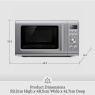 Sage Sage SMO650SIL The Compact Wave Solo 800W Microwave 25L - Silver