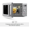 Sage Sage SMO650SIL The Compact Wave Solo 800W Microwave 25L - Silver