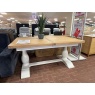 Kettle Clevedon 160cm/210cm Extending Dining Table - White/Oak