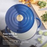 Barbary & Oak Cast Iron 24cm Casserole - Blue