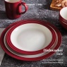 Barbary & Oak Foundry 16 Piece Dinnerware Set Red