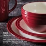 Barbary & Oak Foundry 16 Piece Dinnerware Set Red