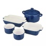 Barbary & Oak 5 Piece Ceramic Ovenware Set - Blue