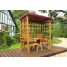 Charles Taylor Charles Taylor Henley Twin Seat Arbour with Cushions & Roof Cover