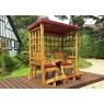 Charles Taylor Charles Taylor Henley Twin Seat Arbour with Cushions & Roof Cover